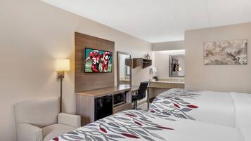 In-room safe, desk, blackout curtains, iron/ironing board