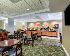 Free daily buffet breakfast