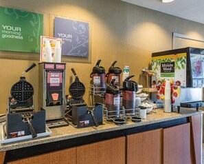 Free daily buffet breakfast