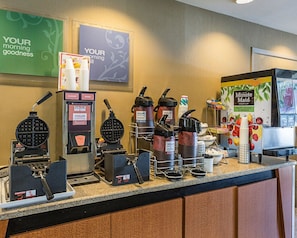 Free daily buffet breakfast