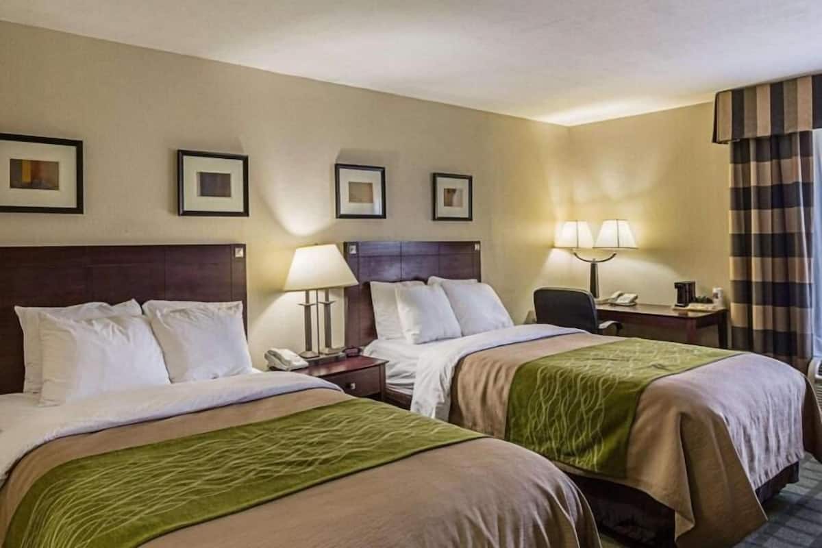 Desk, laptop workspace, iron/ironing board, free WiFi