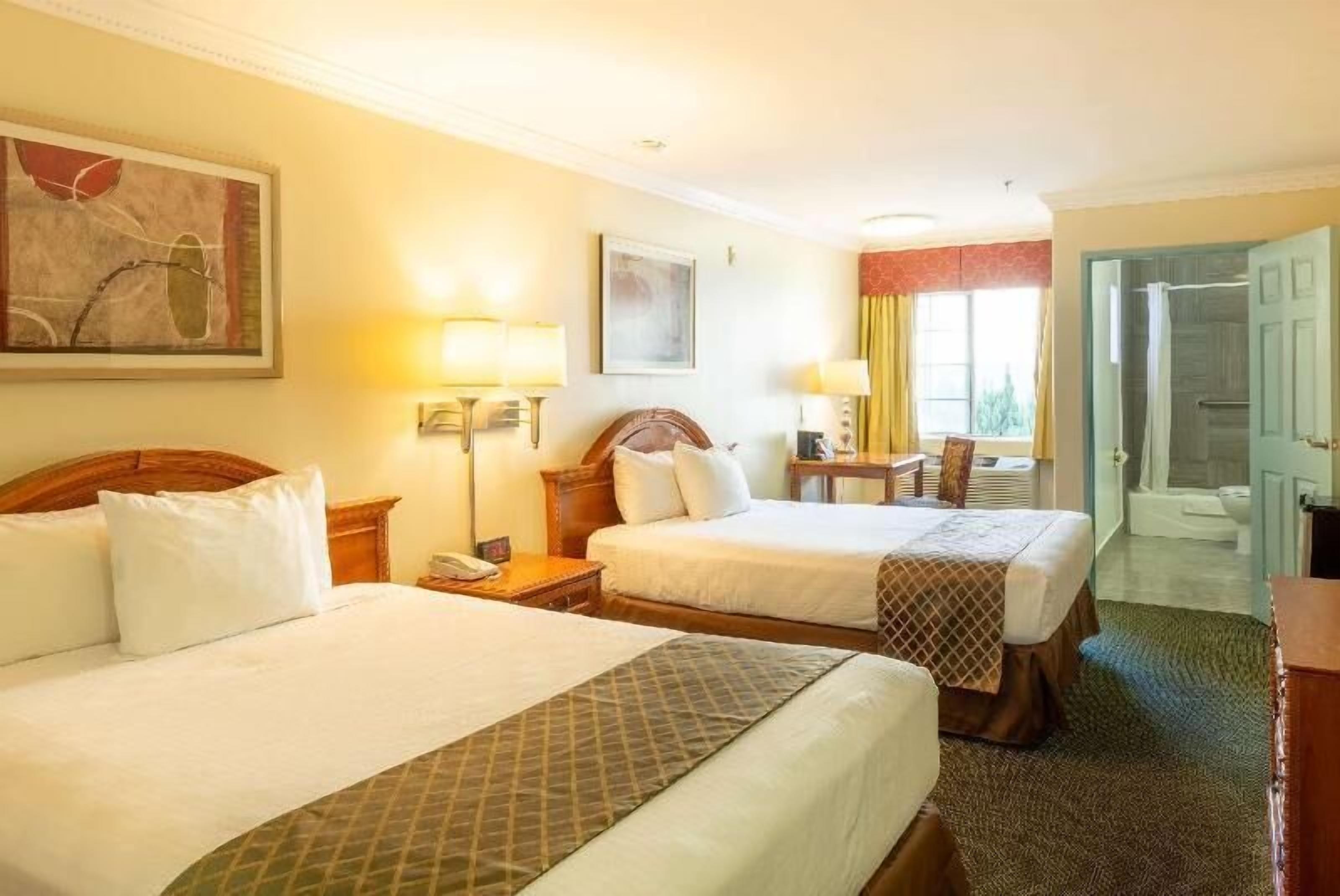 Desk, free WiFi, bed sheets, alarm clocks