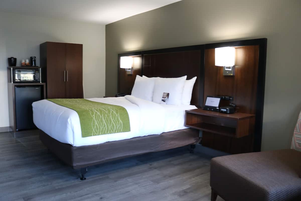 Room, 1 Queen Bed, Accessible, Non Smoking | In-room safe, desk, iron/ironing board, rollaway beds