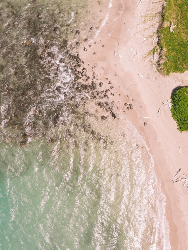 On the beach