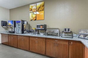 Free daily buffet breakfast