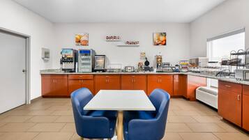 Free daily buffet breakfast