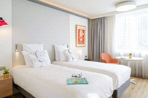 Classic Twin Room, 2 Katil Bujang (Single) | Peralatan tempat tidur premium, gebar bulu kapas, tilam berlapik 