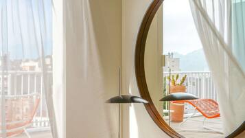 Junior Suite, 1 King Bed, Terrace, City View | Premium bedding, down duvets, pillow-top beds, minibar