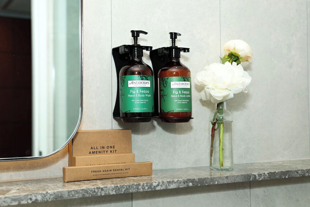 standard room, 1 queen bed | bathroom | shower, rainfall showerhead, free toiletries, hair dryer