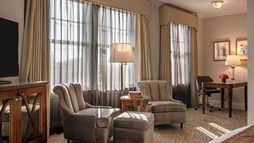Deluxe Room, 1 King Bed | Living area | LCD TV
