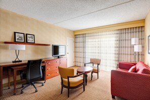 Suite, 2 Double Beds | Living area | 37-inch flat-screen TV with satellite channels, TV, Netflix - Courtyard by Marriott Manassas Battlefield Park (Manassas)