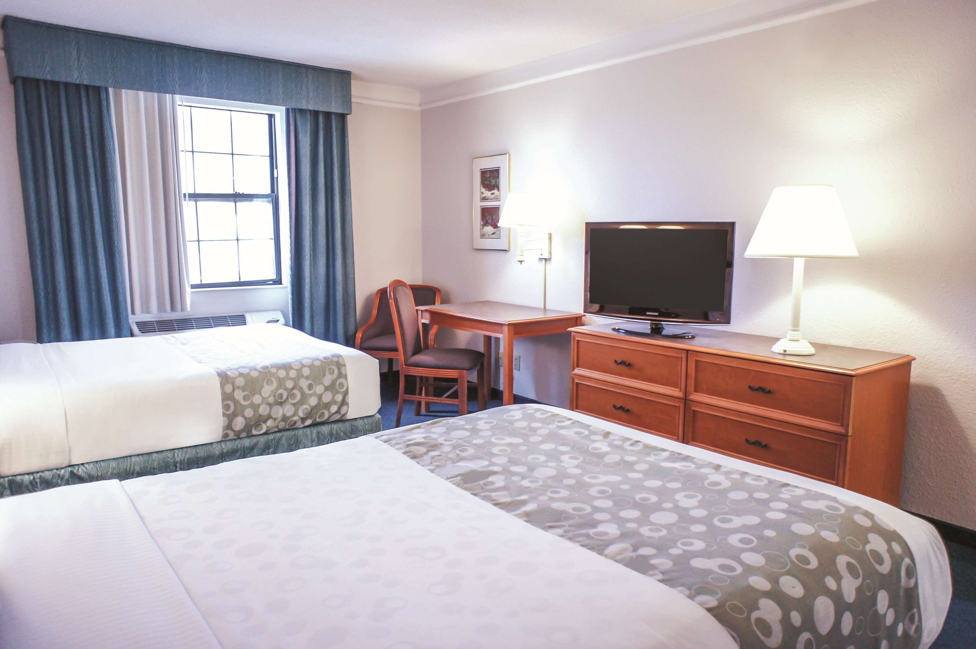 room, 2 double beds, non smoking | premium bedding, desk, laptop workspace, iron/ironing board