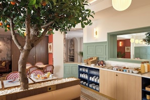 Daily buffet breakfast (EUR 15 per person)