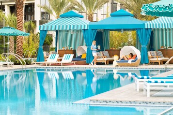 2 outdoor pools, a heated pool, cabanas (surcharge), pool umbrellas