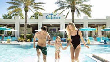 2 outdoor pools, a heated pool, pool cabanas (surcharge), pool umbrellas