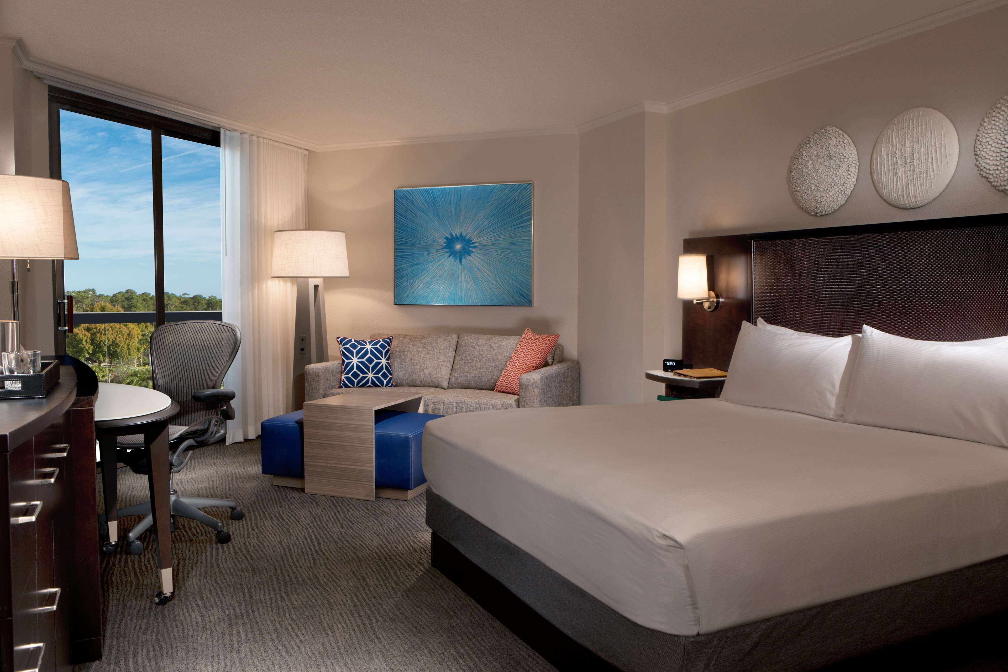 Egyptian cotton sheets, premium bedding, pillowtop beds, in-room safe