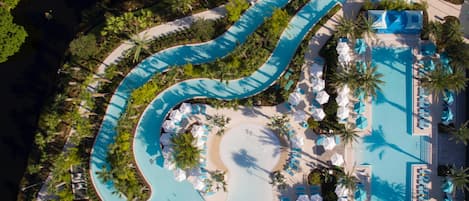 2 outdoor pools, a heated pool, cabanas (surcharge), pool umbrellas