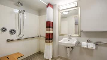 Deluxe Room, 1 King Bed, Accessible (Roll-In Shower, Smoke Free) | Bathroom