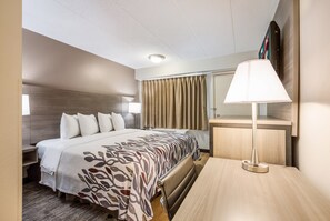 Desk, blackout drapes, free cribs/infant beds, free WiFi