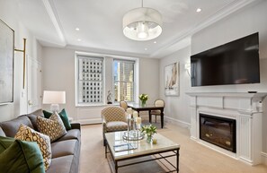 Televisión de pantalla plana, estación para iPod