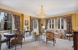 Suite, City View | Egyptian cotton sheets, premium bedding, down comforters, in-room safe