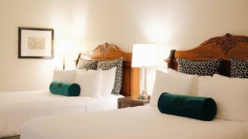 Deluxe Room, 2 Queen Beds | Premium bedding, minibar, desk, blackout drapes