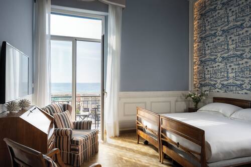 Camera Superior con letto matrimoniale o 2 letti singoli, vista mare, fronte mare,con balcone | 部屋からの景観