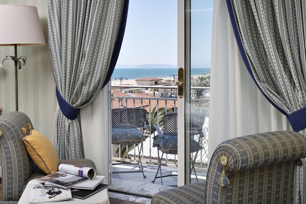 Chambre Deluxe, balcon, vue sur la mer | Vue de la chambre