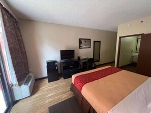 Blackout drapes, iron/ironing board, free cribs/infant beds, free WiFi