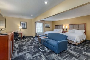 Suite, 2 Queen Beds, Accessible, Non Smoking | Iron/ironing board, free cribs/infant beds, Internet, bed sheets