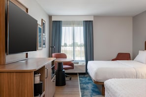 Standard Room, 2 Queen Beds, Non Smoking | Iron/ironing board, free cots/infant beds, Internet, bed sheets