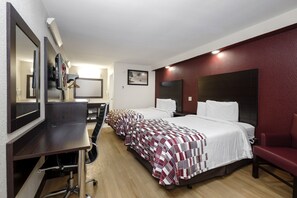 Chambre Deluxe, 2 lits doubles, non-fumeurs | Bureau, espace de travail pour ordinateur portable, rideaux occultants