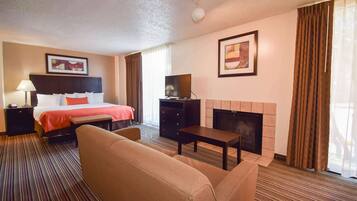 Hypo-allergenic bedding, pillow-top beds, desk, blackout curtains