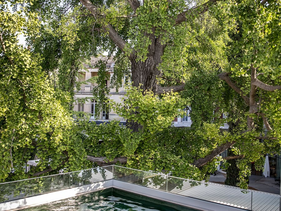 Innendørsbasseng, sesongbasert utendørsbasseng og bassengparasoller