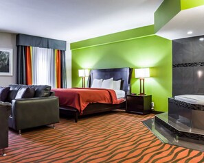 Desk, blackout curtains, iron/ironing board, free WiFi