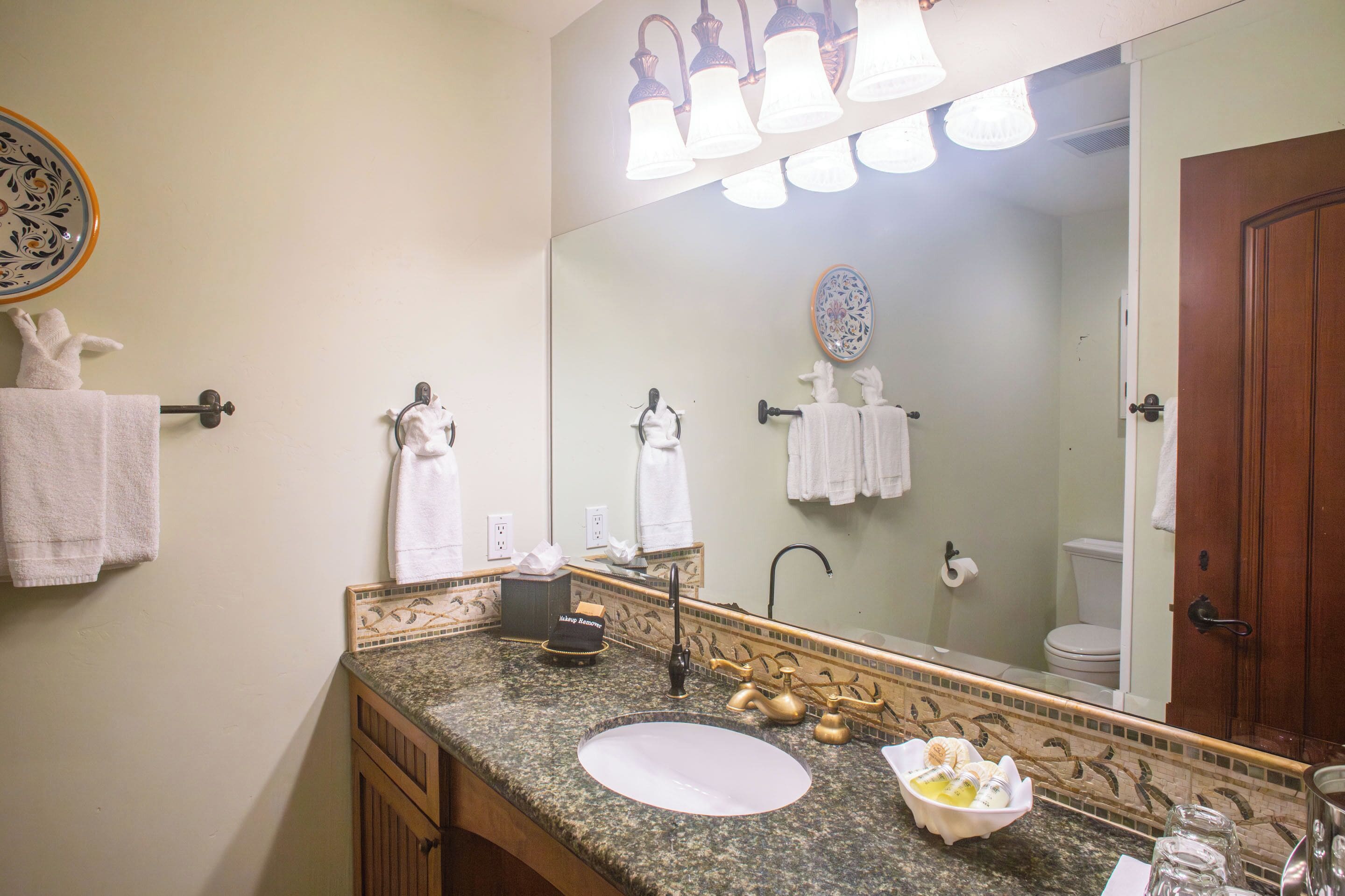 room, 2 queen beds, patio | bathroom | combined shower/bathtub, hair dryer, towels