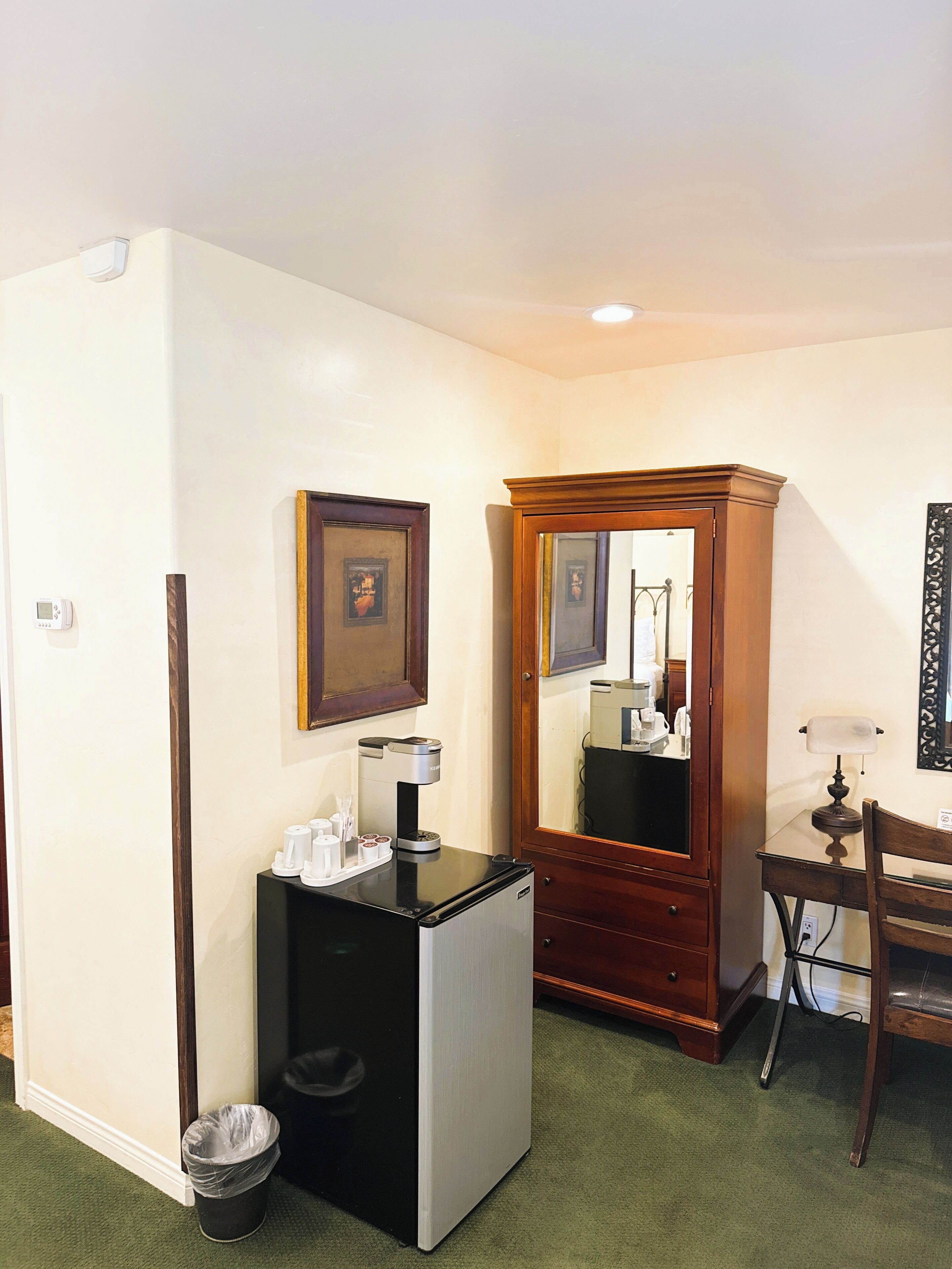 room, 2 queen beds, patio | iron/ironing board, free wifi, bed sheets, alarm clocks