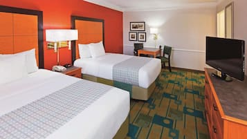 Premium bedding, desk, iron/ironing board, free rollaway beds