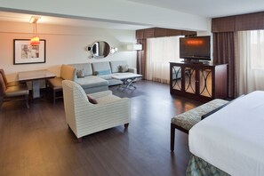 Premium bedding, pillow-top beds, in-room safe, desk