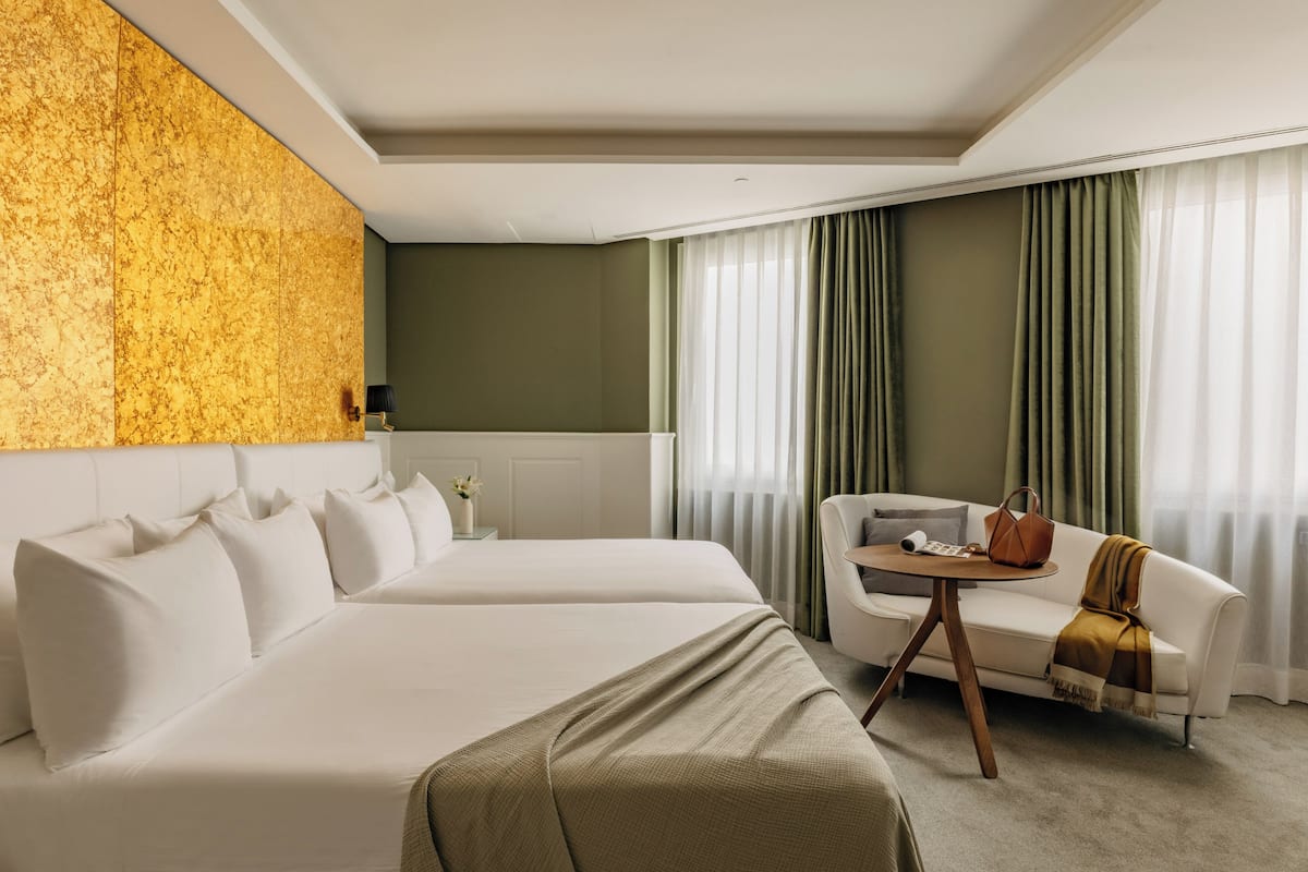 Literie de qualité supérieure, couette en duvet d'oie, minibar