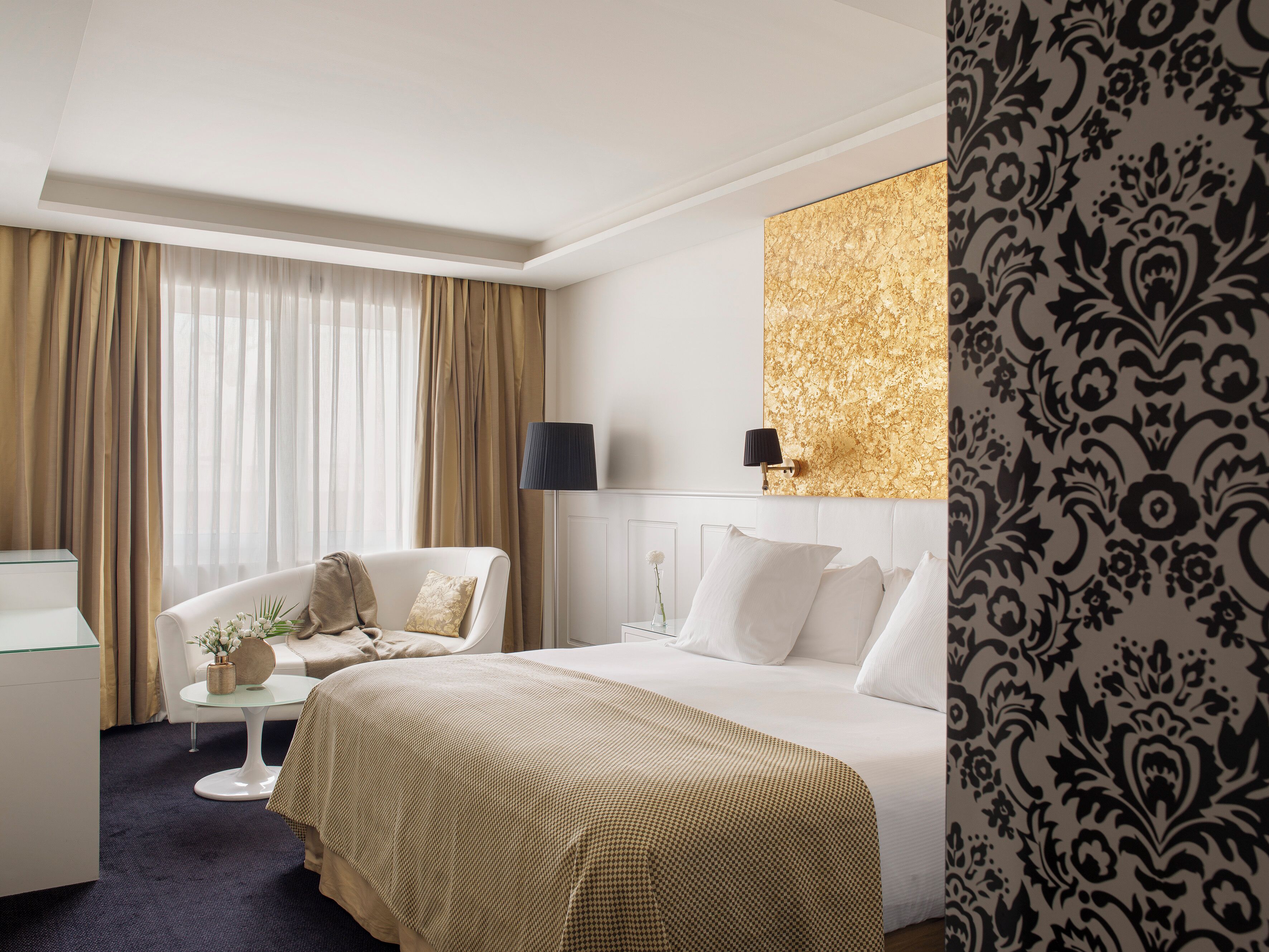 Literie de qualité supérieure, couette en duvet d'oie, minibar