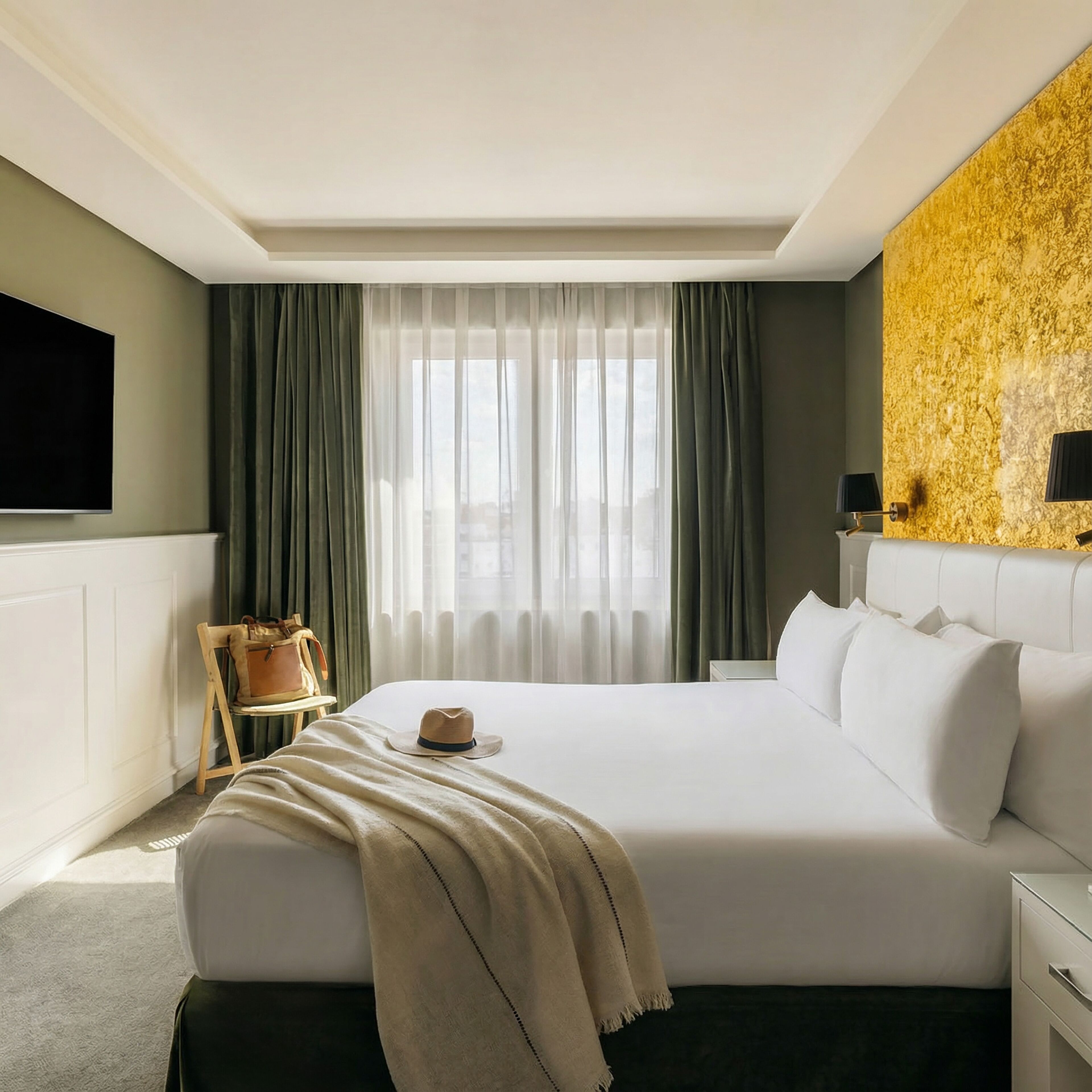 Habitación Deluxe | Ropa de cama de alta calidad, edredón, minibar y muebles diferentes 