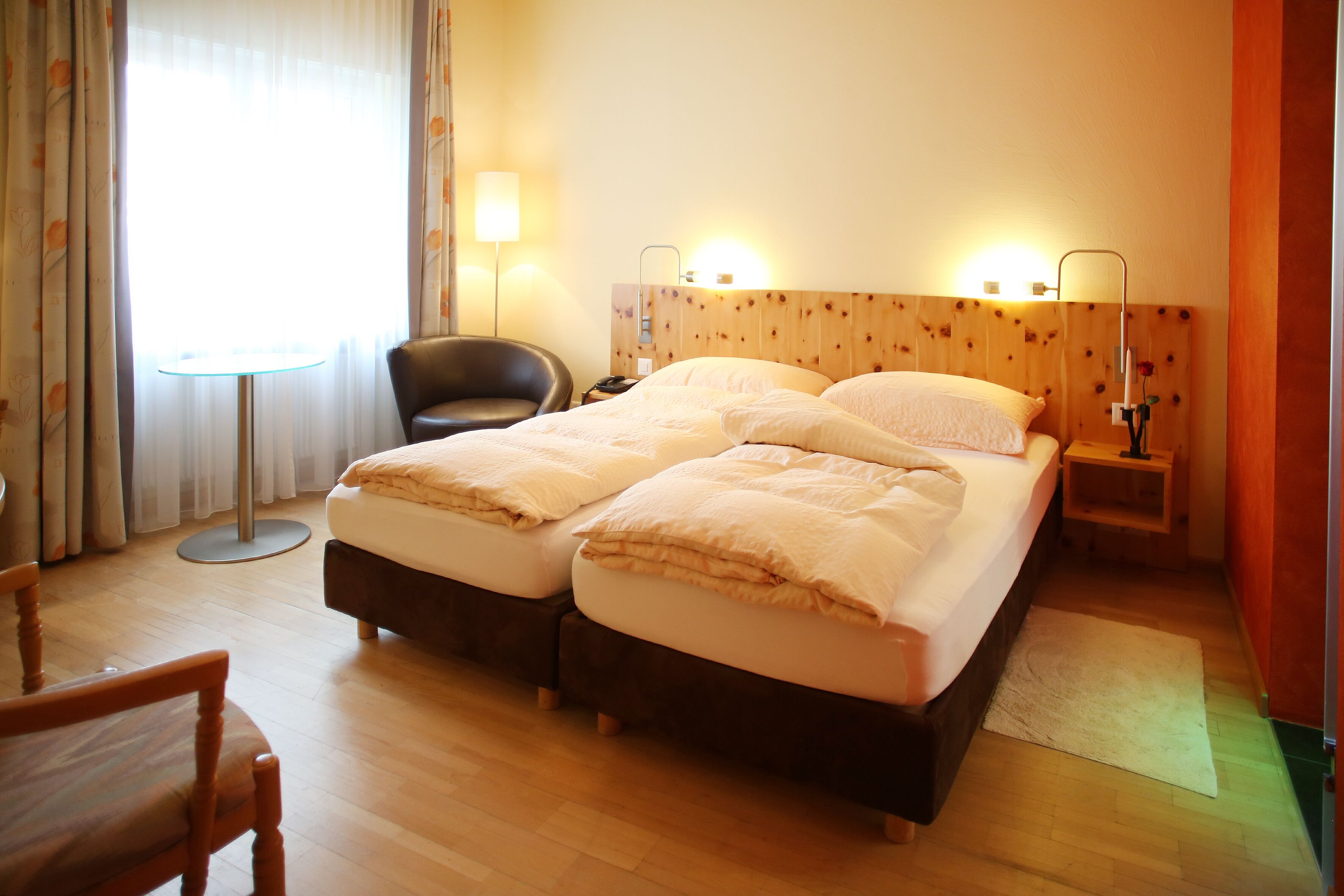 double room | in-room safe, desk, laptop workspace, iron/ironing board