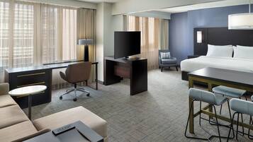 1 dormitorio, caja fuerte, escritorio