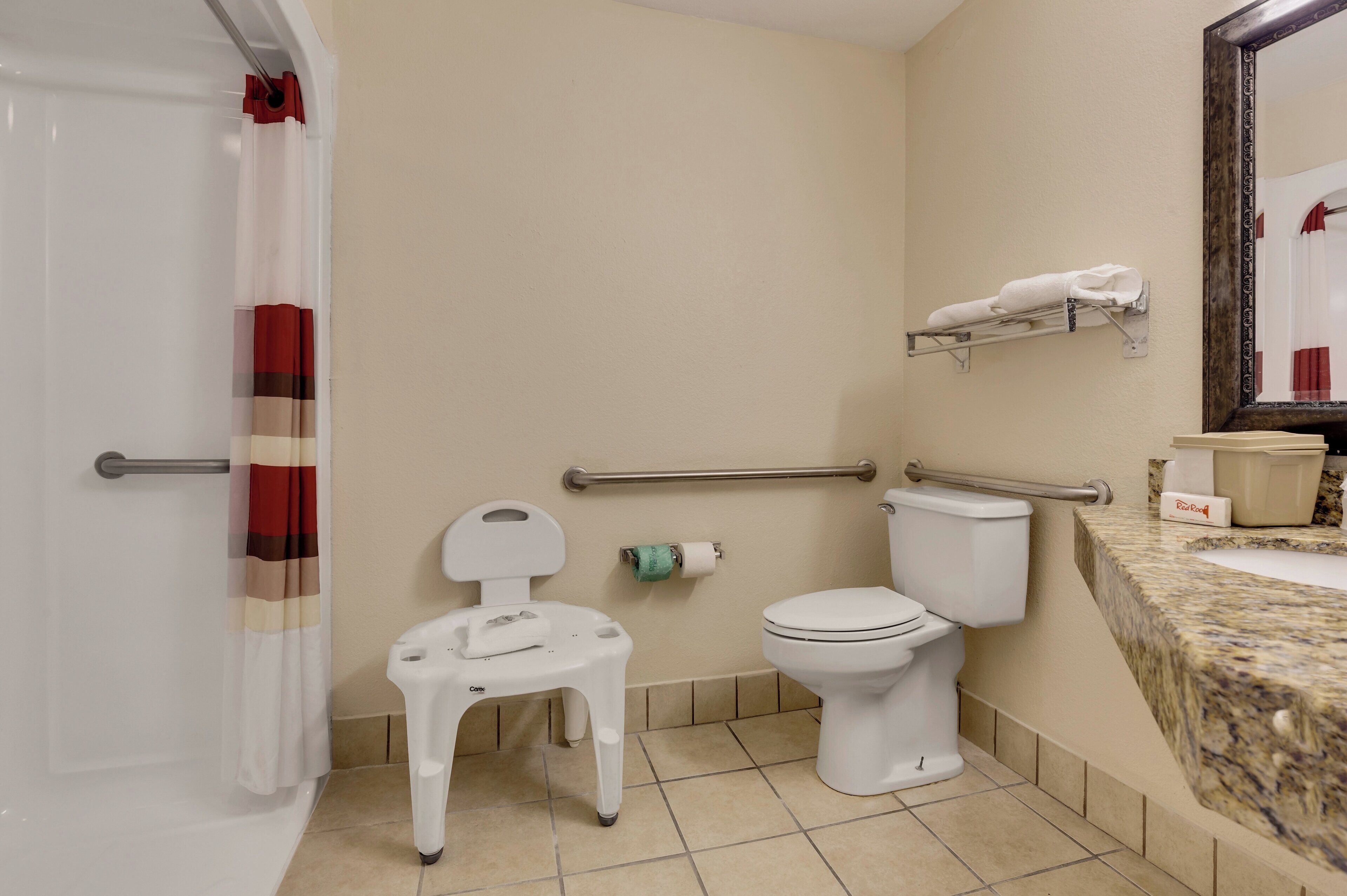 free toiletries, hair dryer, towels, soap