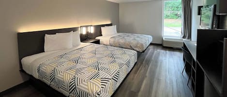 Desk, iron/ironing board, free WiFi, bed sheets