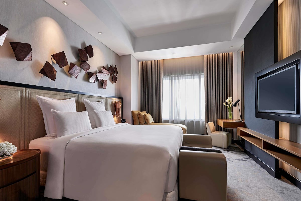 Ropa de cama de alta calidad y minibar