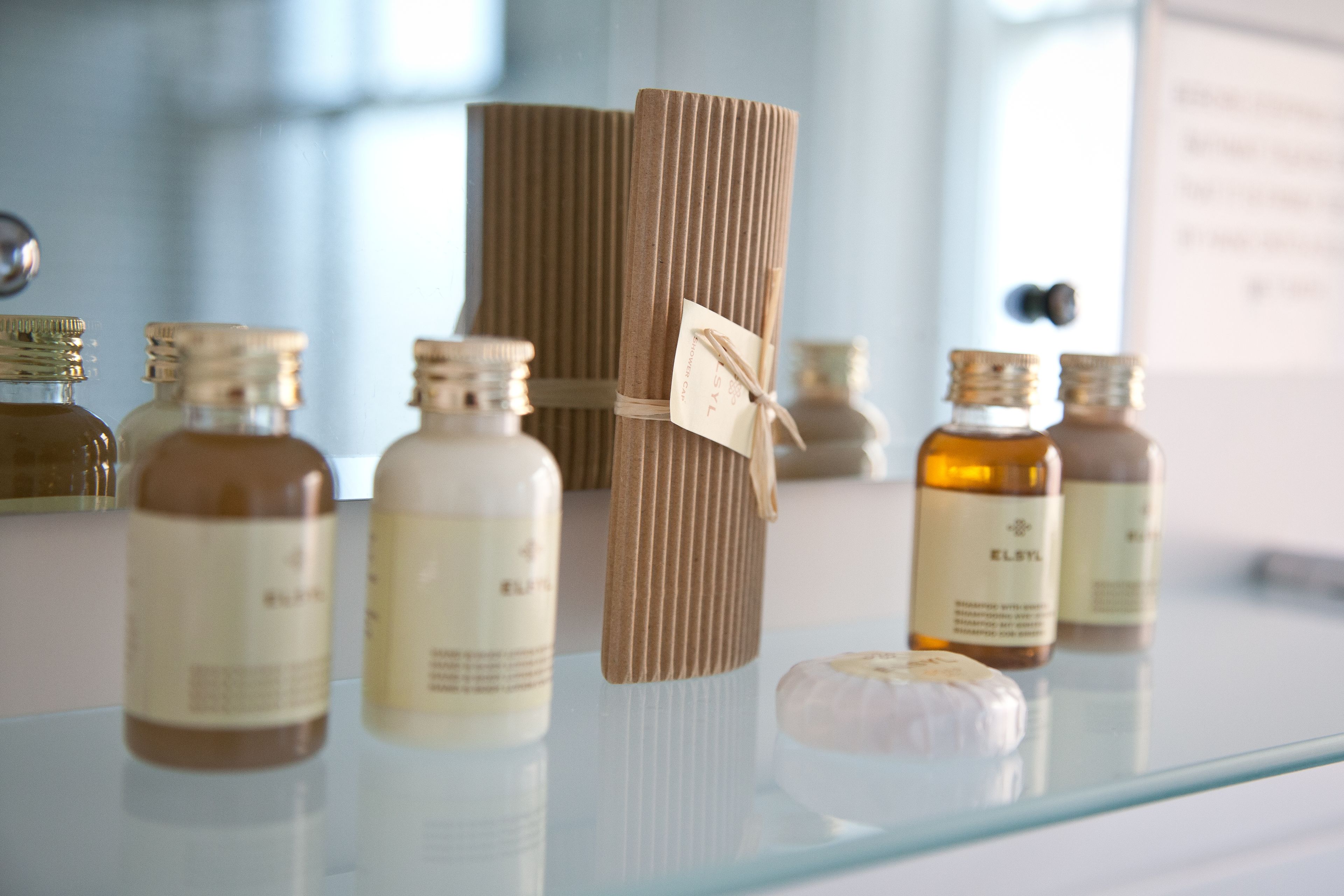 combined shower/bathtub, free toiletries, hair dryer, bathrobes