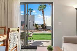 Condo, 1 Bedroom, Kitchen | Living area | 32-inch LED TV with cable channels, TV