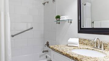 Free toiletries, hair dryer, towels, shampoo